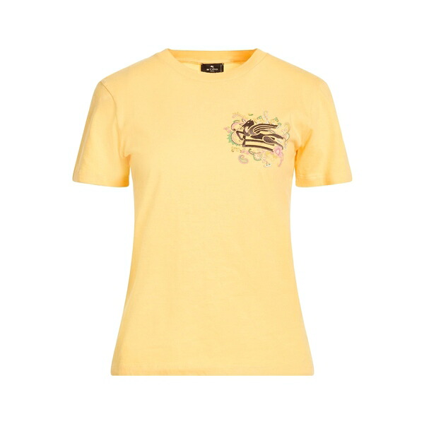 【送料無料】 エトロ レディース Tシャツ トップス T-shirts Yellow