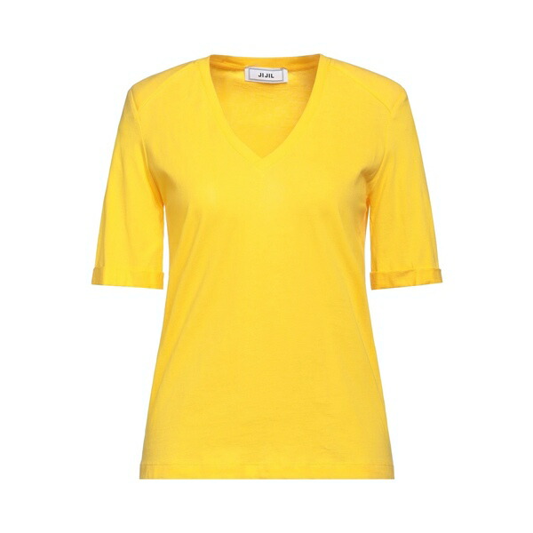 【送料無料】 ジジル レディース Tシャツ トップス T-shirts Yellow