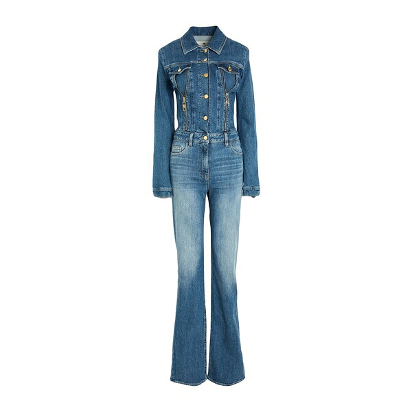 【送料無料】 エリザベスフランキ レディース ワンピース トップス Jumpsuits Blue｜asty