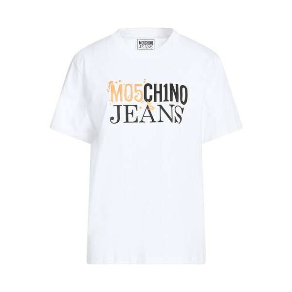 【送料無料】 モスキーノ レディース Tシャツ トップス T-shirts White｜asty