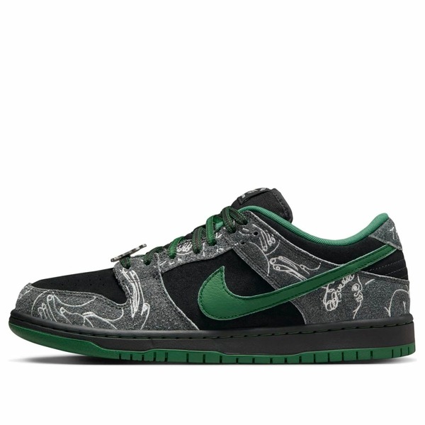 Nike ナイキ メンズ スニーカー 【Nike x There Skateboard SB Dunk Low Pro 'Anthracite Gorge Green' HF7743-001】 サイズ US_M_15|asty