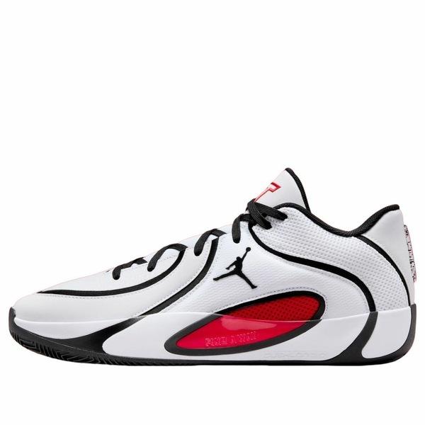 Jordan ジョーダン メンズ スニーカー 【Air Jordan Tatum 4 \u0027White Black University Red\u0027 HQ4614-101】  大いさ US_7(25.0珊) メンズ靴-スニーカー-靴