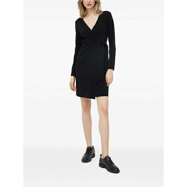 ペニー黒いこと レディース 衣裳 トップス Wrap-around mini dress Black