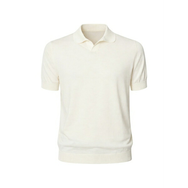 フィリッポ デ ラウレンティス メンズ ティーシャツ トップス Polo-collar t-shirt Neutrals