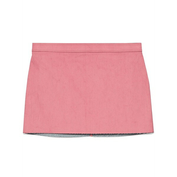 リックオウエンス レディース スカート ボトムス Coated-finish mini skirt Pink｜asty