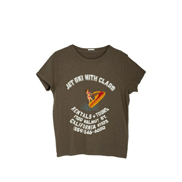 母ちゃん レディース ティーシャツ トップス The sinful graphic-print t-shirt Green