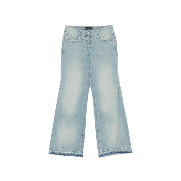 ルイーザ ヘレンケラーノ レディース ジーンズズボン下 ボトムス Frayed-edge panelled jeans Blue