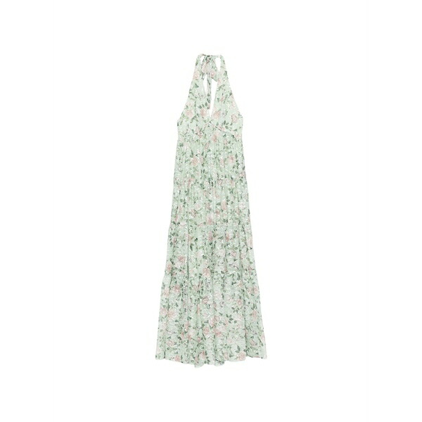 アリス アンド オリビア レディース 衣裳 トップス Deep-v tiered maxi dress Green