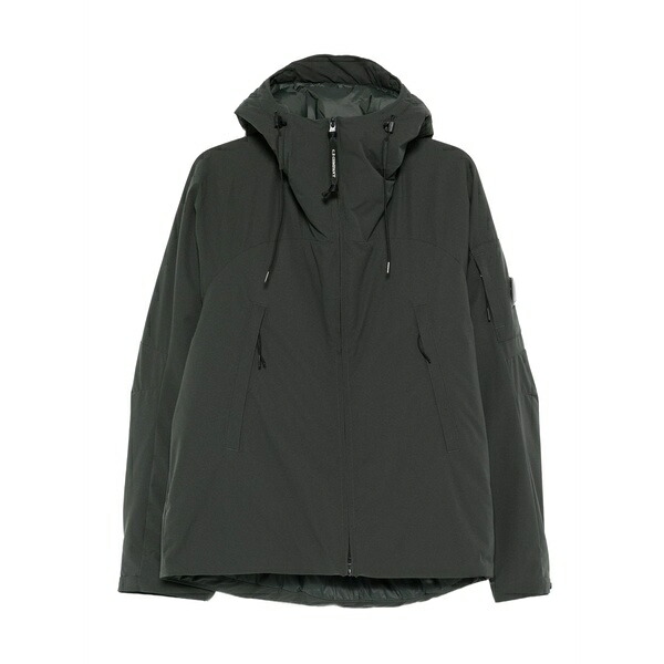 シーピーカンパニー メンズ 上衣＆上衣 アウター Hooded-neck padded jacket Green