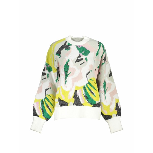 デジグアル レディース 編み物\u0026プルオーバー アウター Patterned sweater White