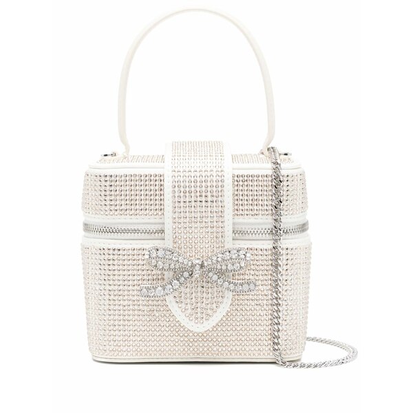 セルフ・ポートレイト レディース ハンドバック 御徒面子 Crystal-embellished mini bag Neutrals