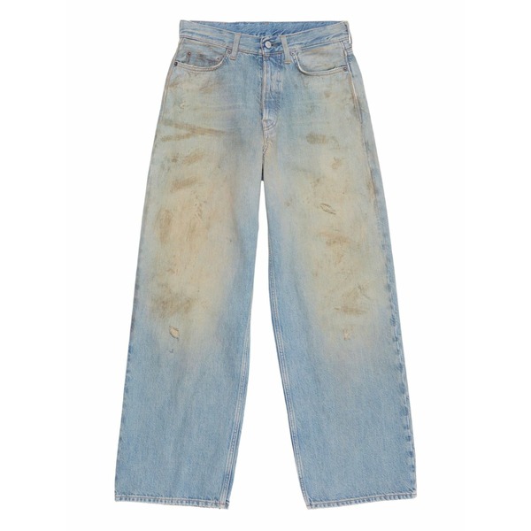 アクネ ストゥディオズ メンズ ジーンズズボン下 ボトムス Leather patch jeans Blue