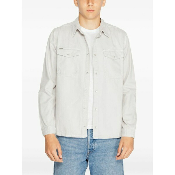 アンソニーモラート メンズ 上衣＆上衣 アウター Pocket-detail shirt jacket Grey