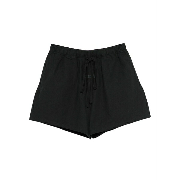 エフオージーエッセンシャルズ レディース 心地好いズボン下 ボトムス Drawstring-fastening shorts Black