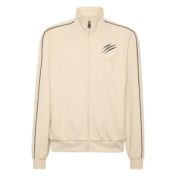 飾り気のない運動競技 メンズ 上衣＆上衣 アウター Zip-up track jacket Neutrals