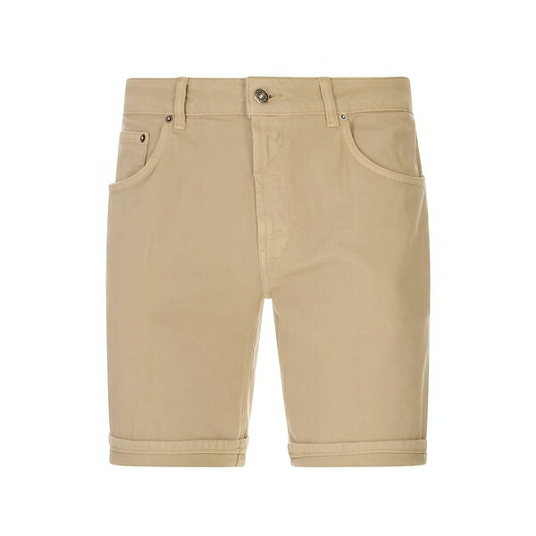 ドンダップ メンズ 心地よいズボン下 ボトムス Rolled-hem bermuda shorts Neutrals