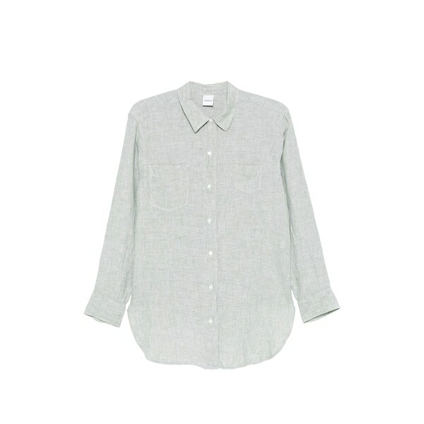 アスペジ レディース プルオーバー トップス Chest-pocket shirt Green