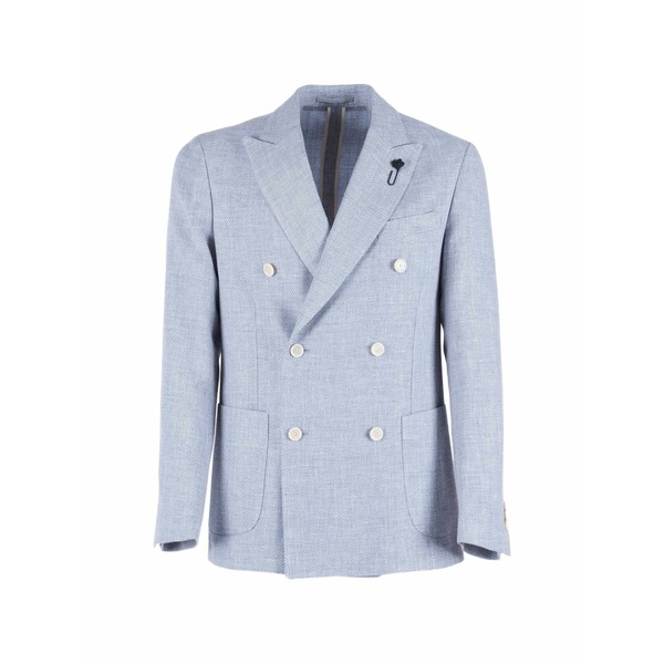 ラルディーニ メンズ 上衣＆上衣 アウター Double-breasted blazer Blue