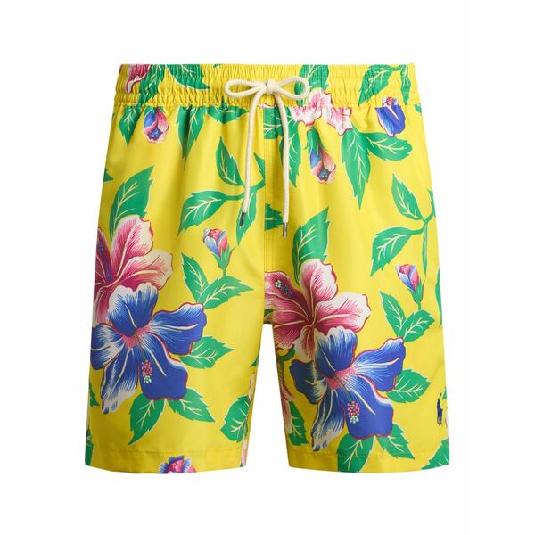 ラルフローレン メンズ 心地好いズボン下 ボトムス Floral-print swim shorts Yellow