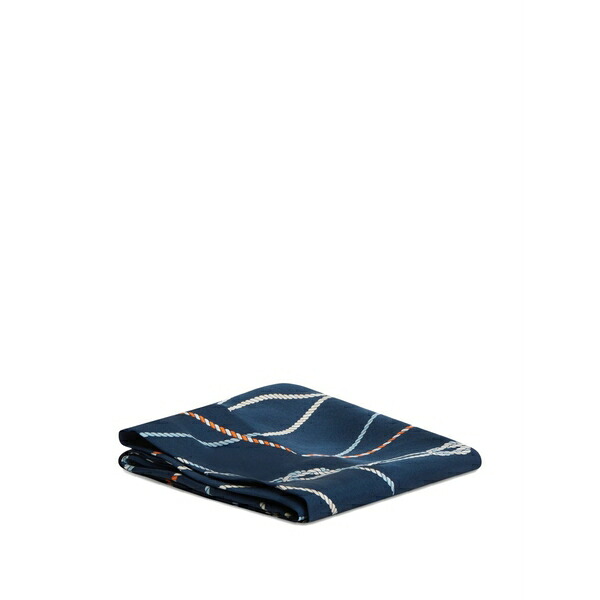 トミー ヒルフィガー レディース 消音装置・袈裟・えり巻き 添え物 Rope-print scarf Blue