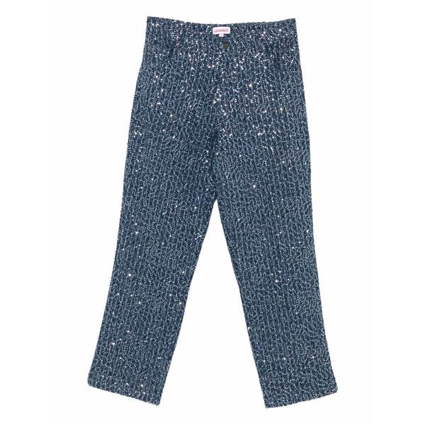 プリンスチャールズ島・ジェフリー メンズ ジーンズズボン下 ボトムス Sequin-embellished jeans Blue