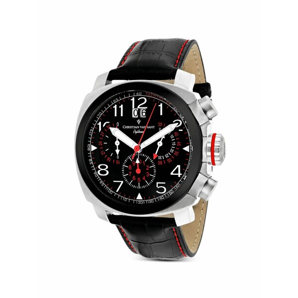 クリスチャンバンサント メンズ ウオッチ 添え物 Grand python 48粍 watch Black