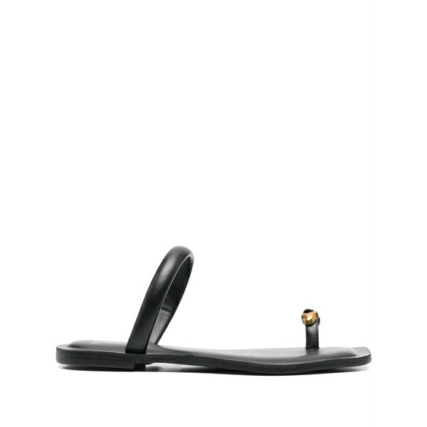 ツイン仕掛ける レディース サンダル シューズ Rhinestone-embellished sandals Black