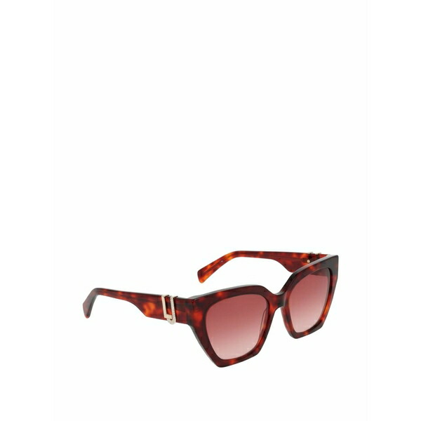 リュージョー レディース 黒眼鏡＆アイウェア 付属物 Cat-eye frame sunglasses Brown