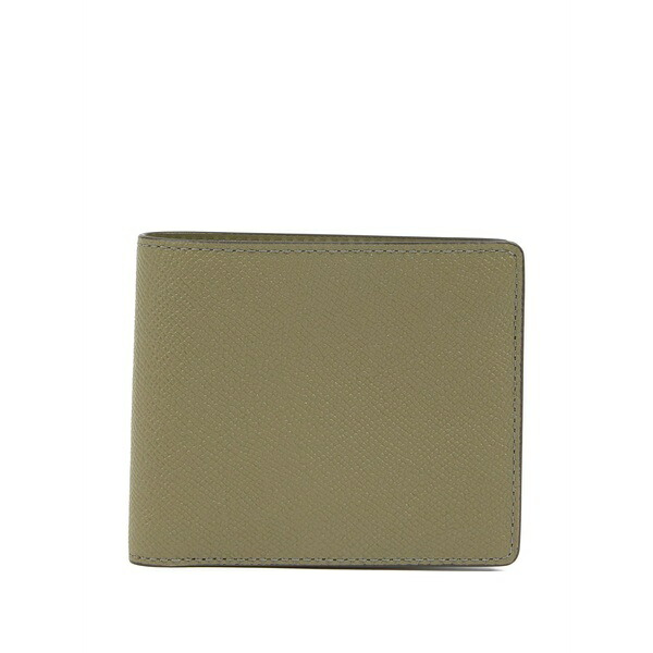 マルタンマルジェラ メンズ 銭入れ 添え物 Four-stitches leather card holder Green
