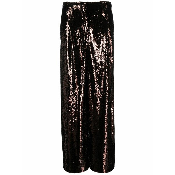 フィロソフィーデロレンゾセラフィーニ レディース 心地よいズボン下 ボトムス Sequined straight-leg trousers Brown