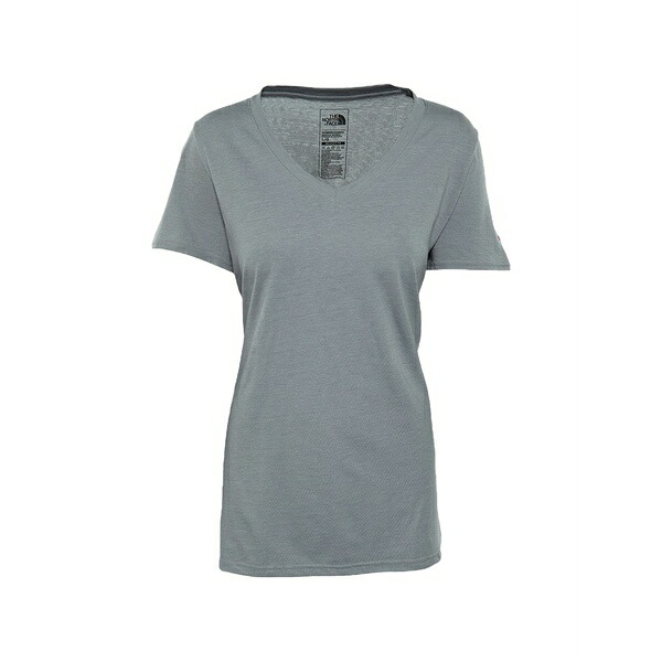 北の方人間の顔 レディース プルオーバー トップス V-neck t-shirt Grey