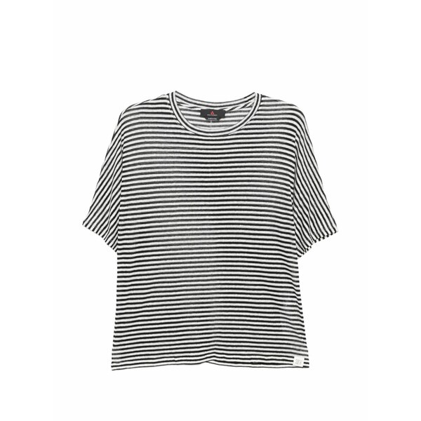 ピューテリー レディース ティーシャツ トップス Costantine striped t-shirt Black