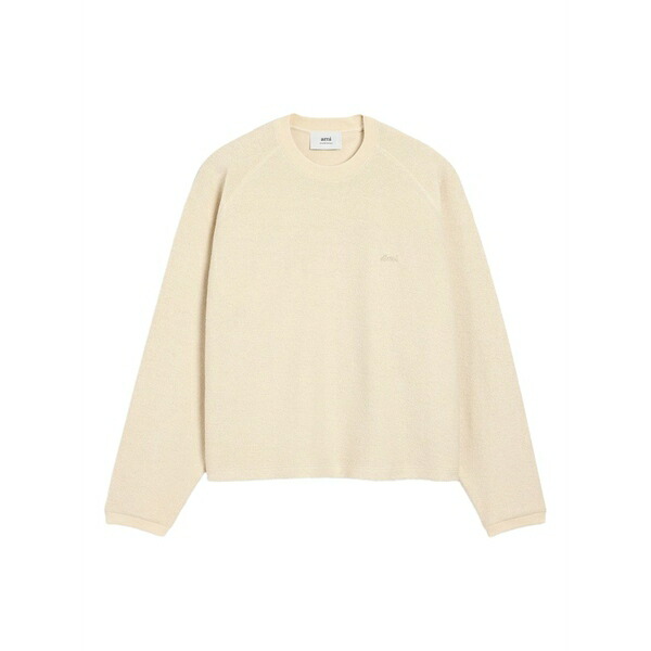 意中の女 メンズ 編み物\u0026プルオーバー アウター Embroidered sweatshirt Neutrals
