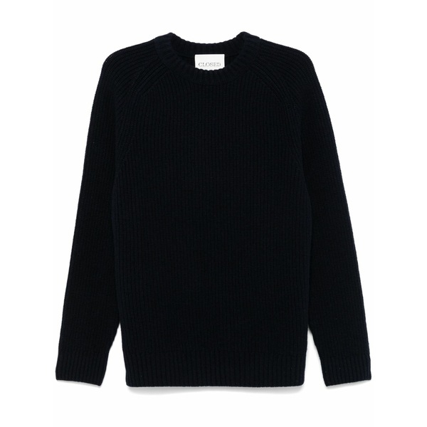 クローズド メンズ 編み物\u0026プルオーバー アウター Wool sweater Blue