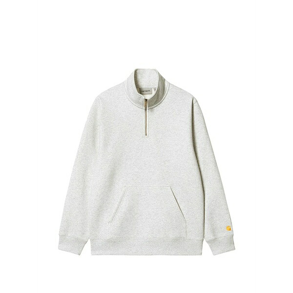 鉄道車両ハート型 メンズ パーカー・スウェットシャツ アウター Chase quarter-zip cotton sweater Grey
