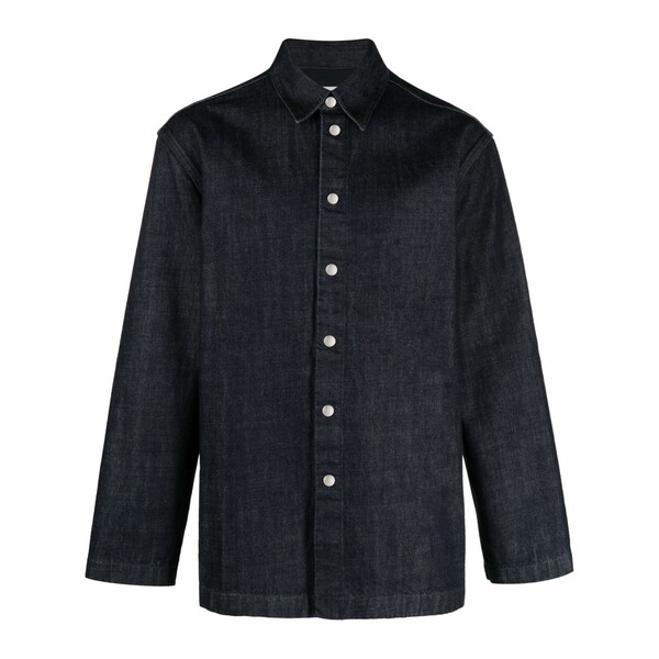 ジル・サンダー メンズ プルオーバー トップス Long-sleeved denim shirt Blue