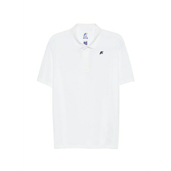 ケイ通い路 メンズ スポーツシャツ トップス X italian golf federation swing logo-patch polo shirt White