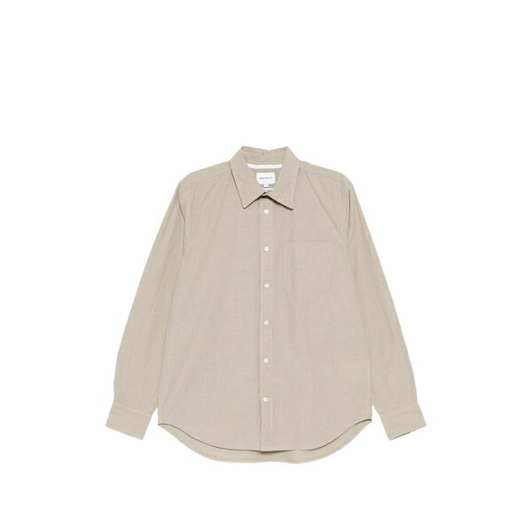 ノースプロジェクト メンズ シャツ トップス Check-pattern chest-pocket shirt Neutrals｜asty