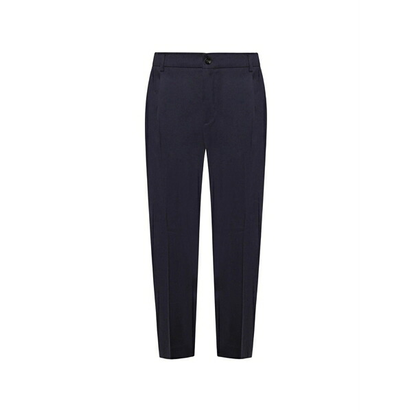 ビーエイブル メンズ 心地好いズボン下 ボトムス New riccardo pleated-front tapered trousers Blue