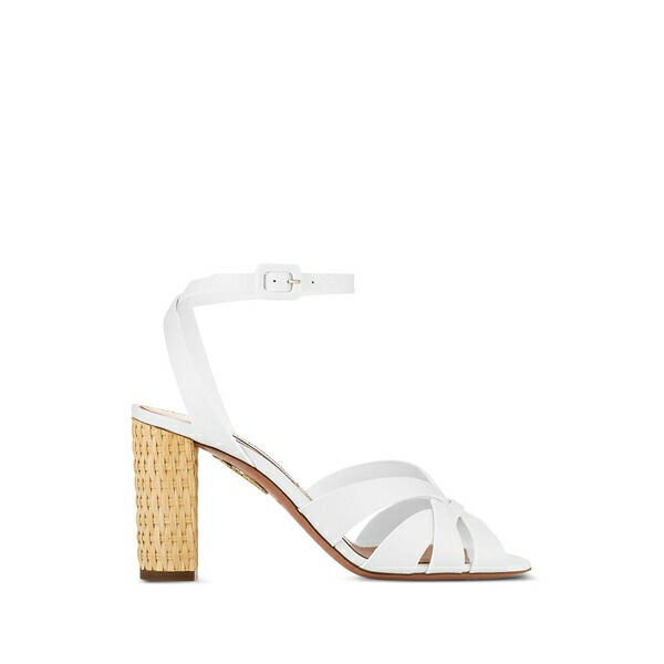 アクアズーラ レディース サンダル シューズ Copacabana heeled sandals White