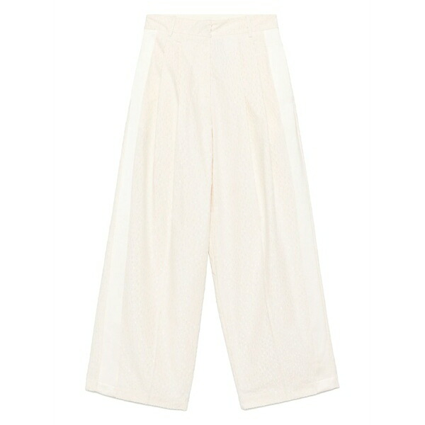 アリジ レディース 心地よいズボン下 ボトムス Patterned-jacquard trousers Neutrals