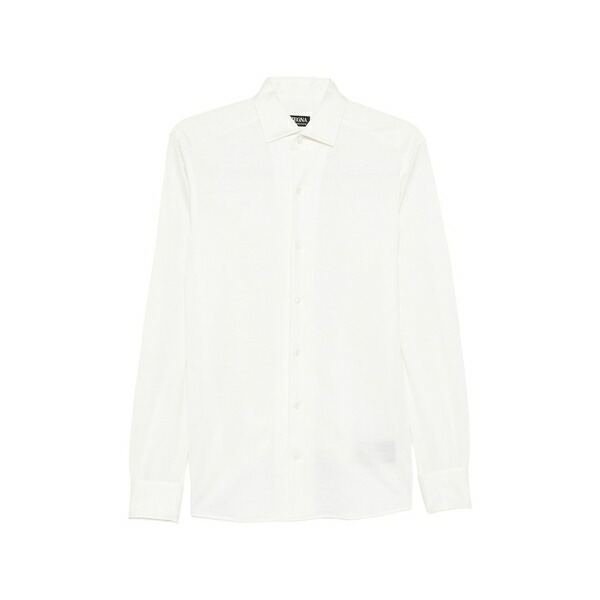 ゼニア メンズ プルオーバー トップス Long-sleeved shirt White