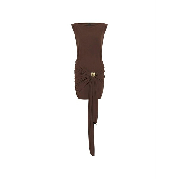 マレーラ レディース 衣裳 トップス Knot-detail mini dress Brown