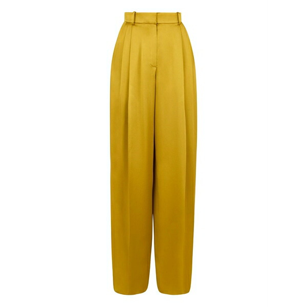ニナリッチ レディース 心地よいズボン下 ボトムス Satin straight trousers Yellow
