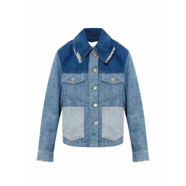 ガニー レディース 上衣＆上衣 アウター Panelled distressed denim jacket Blue