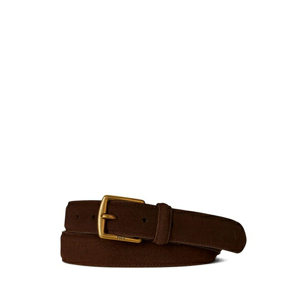 ラルフローレン メンズ 三尺帯 添え物 Suede buckle belt Brown