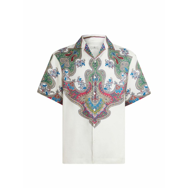 エトロ メンズ プルオーバー トップス Paisley-print shirt White