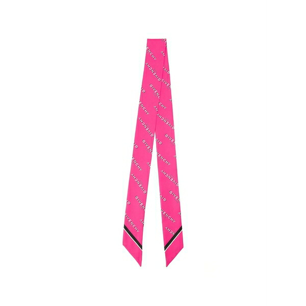 ジバンシー レディース えり巻き・袈裟・えり巻き 付属物 Shadow silk scarf Pink