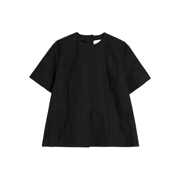 ジル・サンダー レディース ティーシャツ トップス Short-sleeve blouse Black