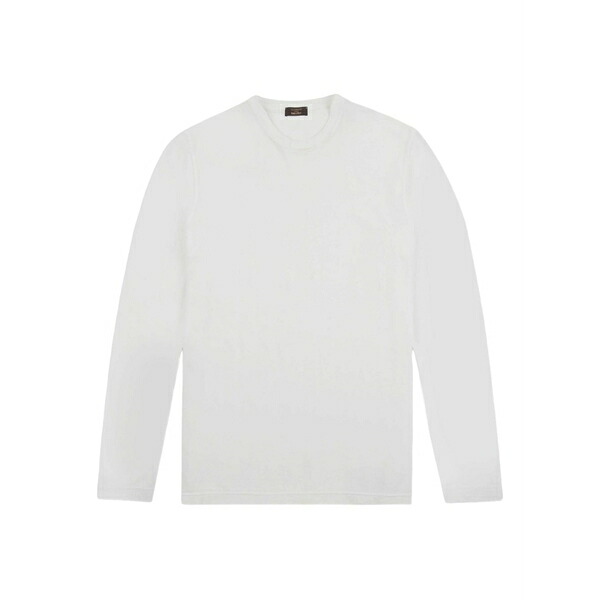 投げること御召しもの メンズ ティーシャツ トップス Long-sleeve t-shirt White